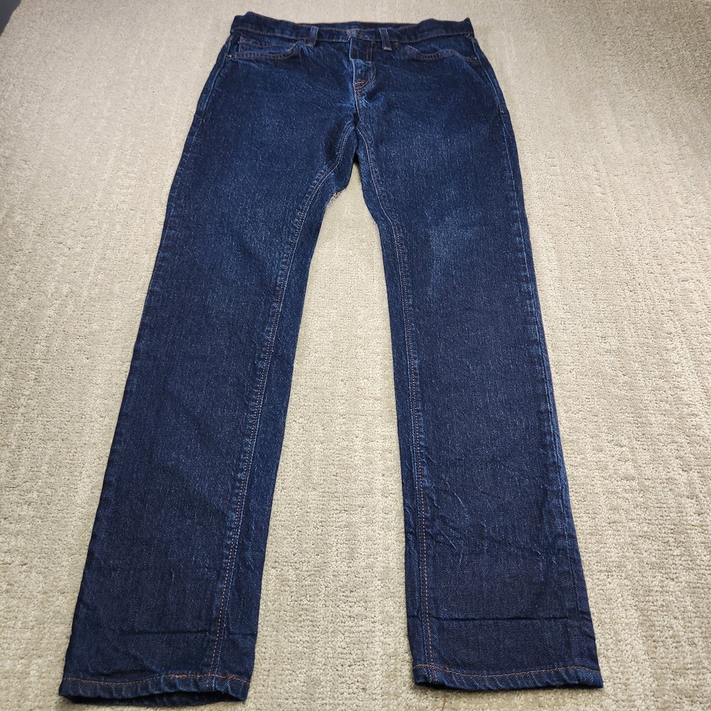 Roark Jeans Men 31x32 HWY 133 Raw Denim Dark Wash Slim Fit RD212 Cotton Hemp